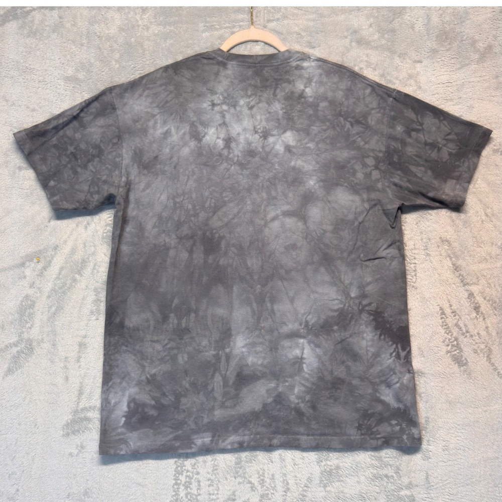 The Mountain Elephant Graphic T Shirt Mens XL Gray Tie Dye Nature Animal Tee - Picture 4 of 7